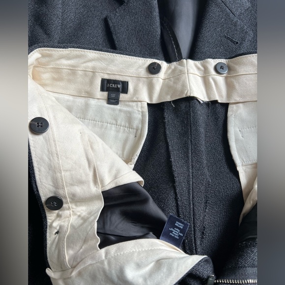 J.Crew Thornproof Abraham Moon Wool 3 Button Patch Pocket Suit - Picture 7 of 8